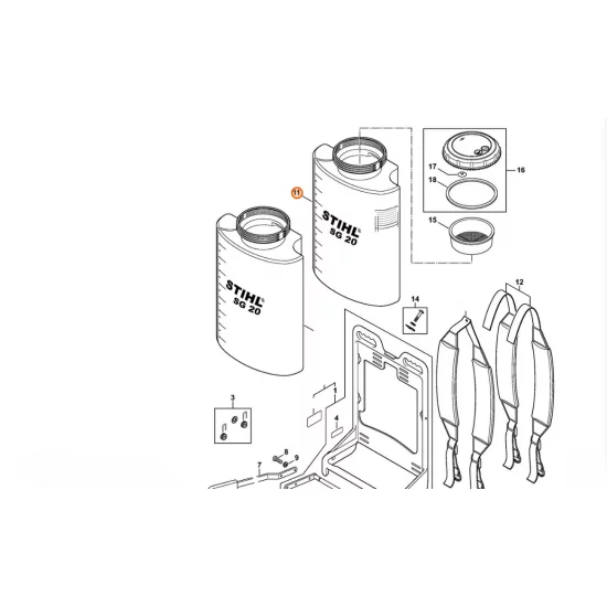 STIHL  Pojemnik 4247 701 0810